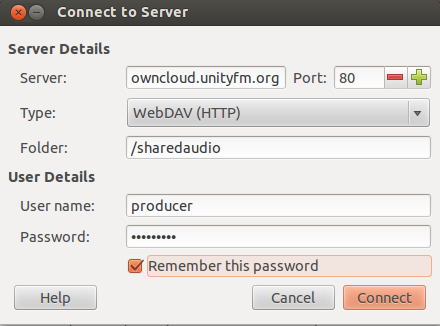 set up webdav server for calendar sharing