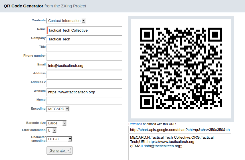 Zxing | The Info-Activism How-To Guide